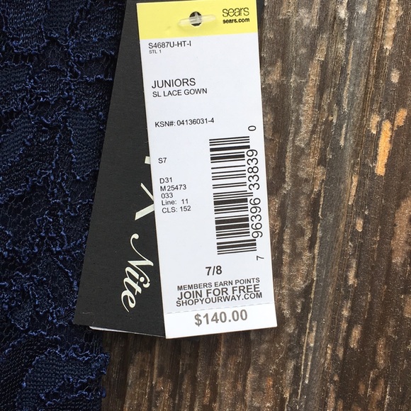 Navy Lace Dress size 7/8 - Picture 5 of 8